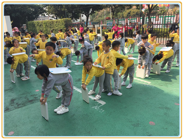 日辉台幼儿园幼儿早操观摩运动报道